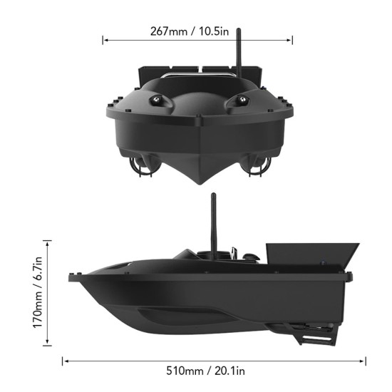 Лодка за захранка D13C 